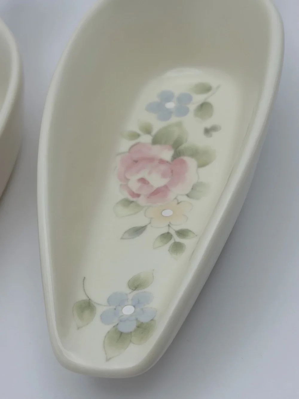 Pfaltzgraff , “Tea Rose”, 3 Piece Set Ceramic Nesting Scoops Measuring